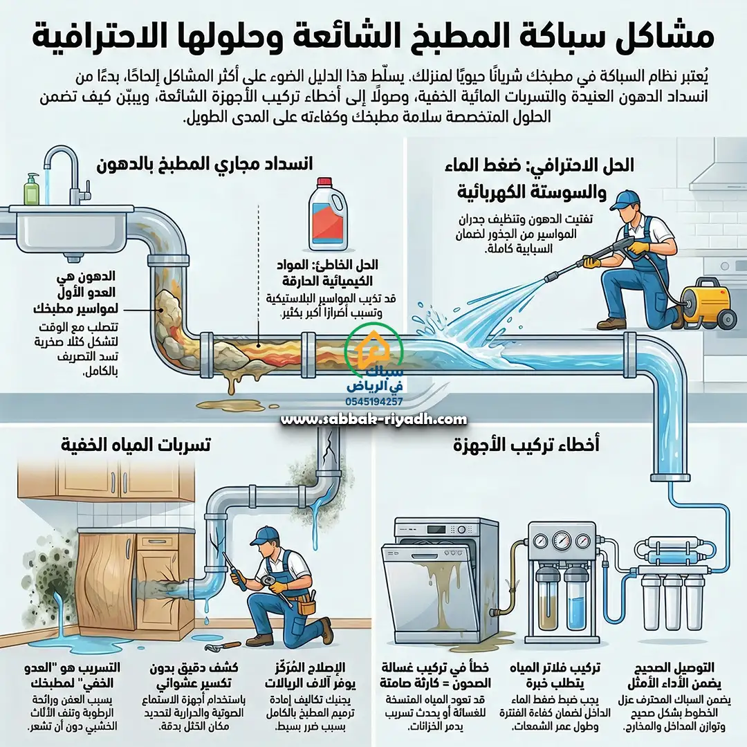 سباك مطابخ بالرياض