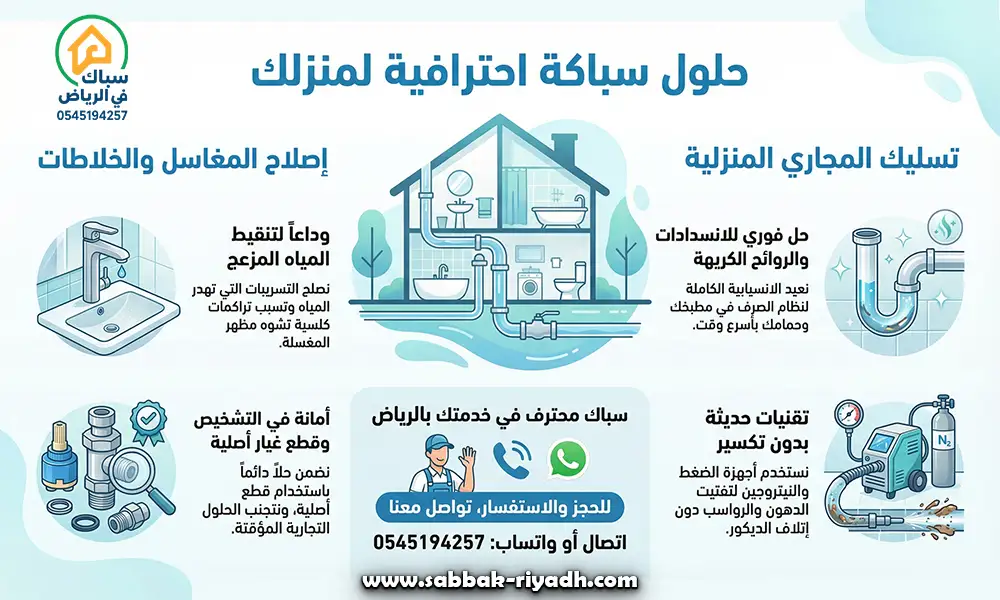 سباك يجي للبيت بالرياض